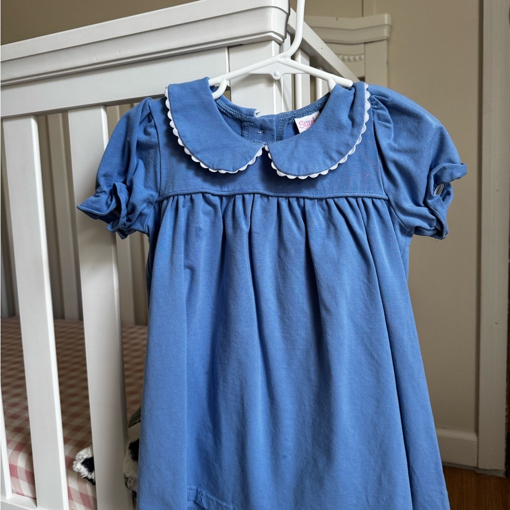 Blue Peter Pan Collar Dress